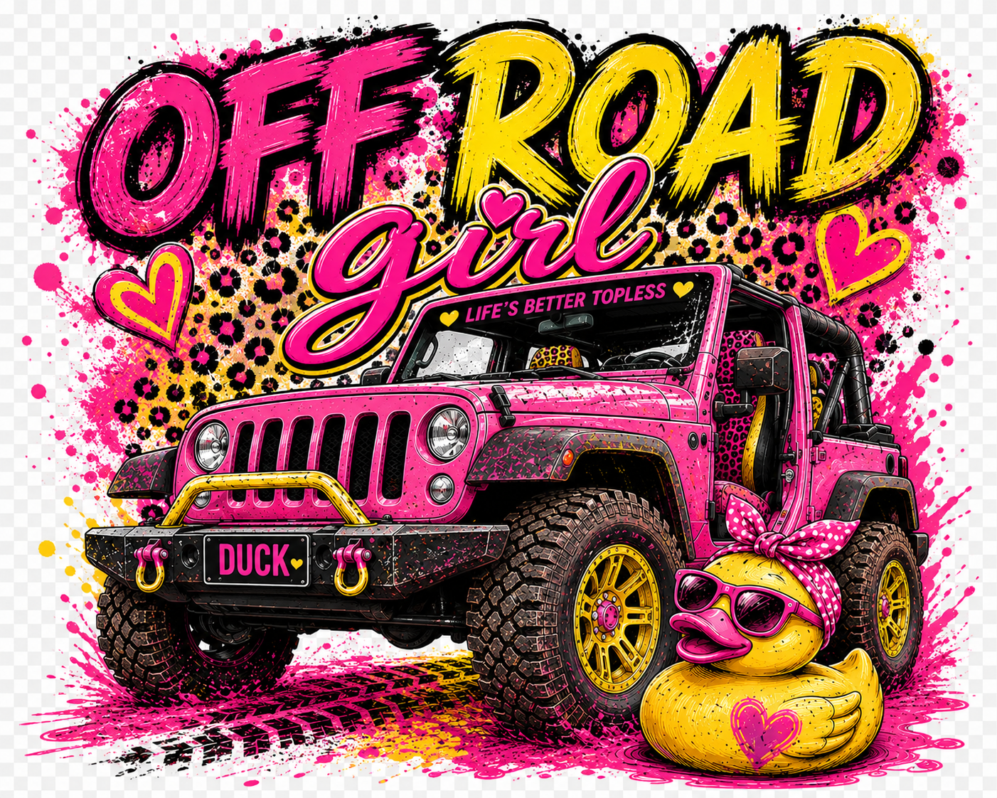 OFF ROAD YELLOW PRINT 4X4