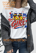 RED WHITE BLUE DUCK GIRL SUV PNG DIGITAL DOWNLOAD  FILE