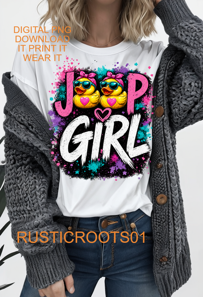 DUCK GIRL SUV PNG DIGITAL DOWNLOAD   INSTANT FILE