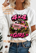 4x4 girl DIGITAL PNG DOWNLOAD FILE