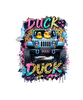 TEAL SUV 4X4 DUCK PRINT