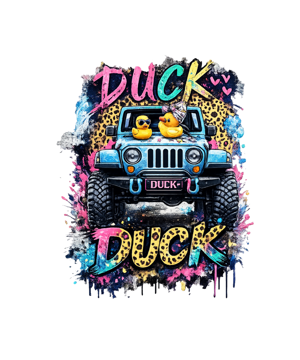 TEAL SUV 4X4 DUCK PRINT