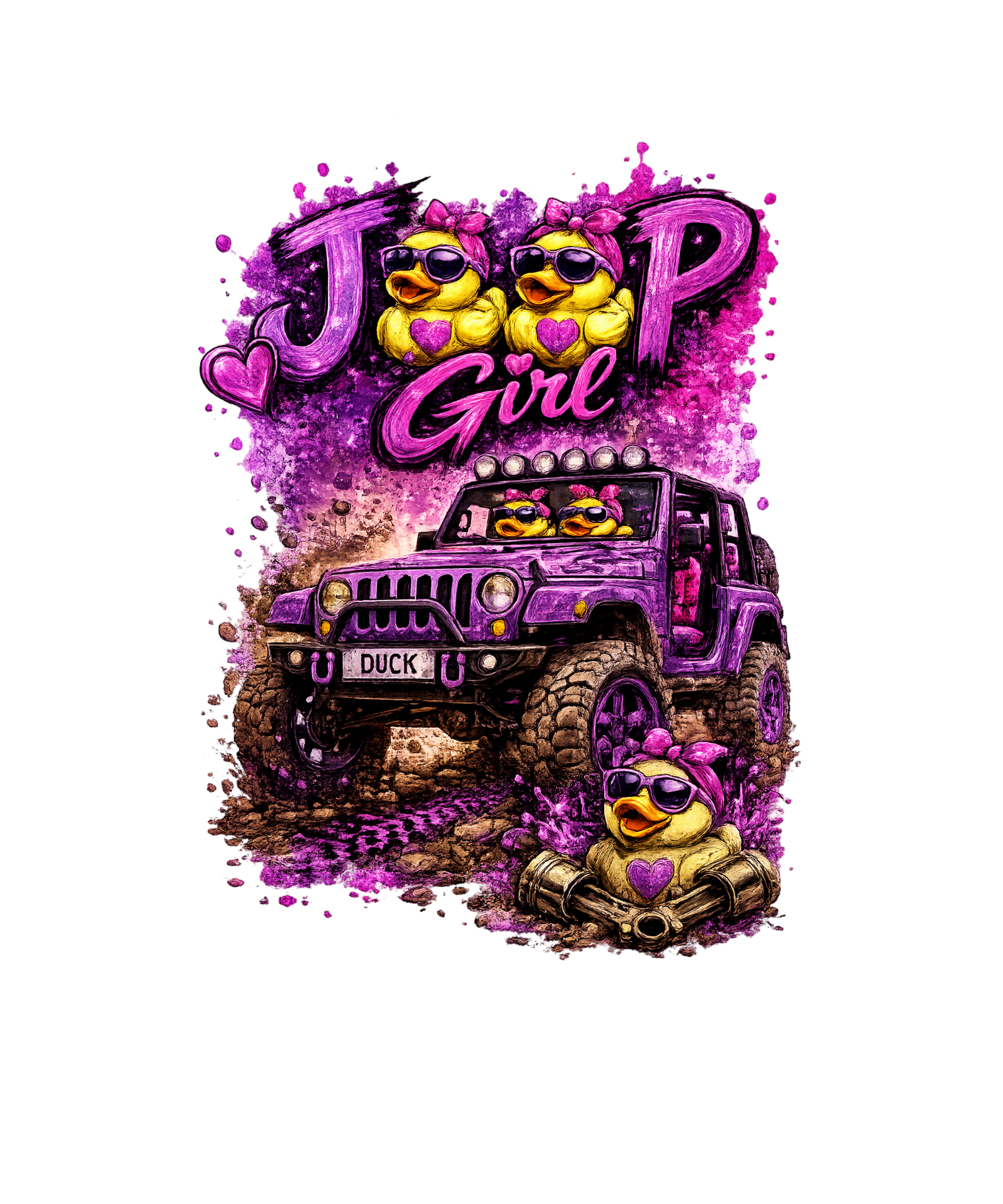 PURPLE DUCK OFF ROAD SUV PNG DIGITAL