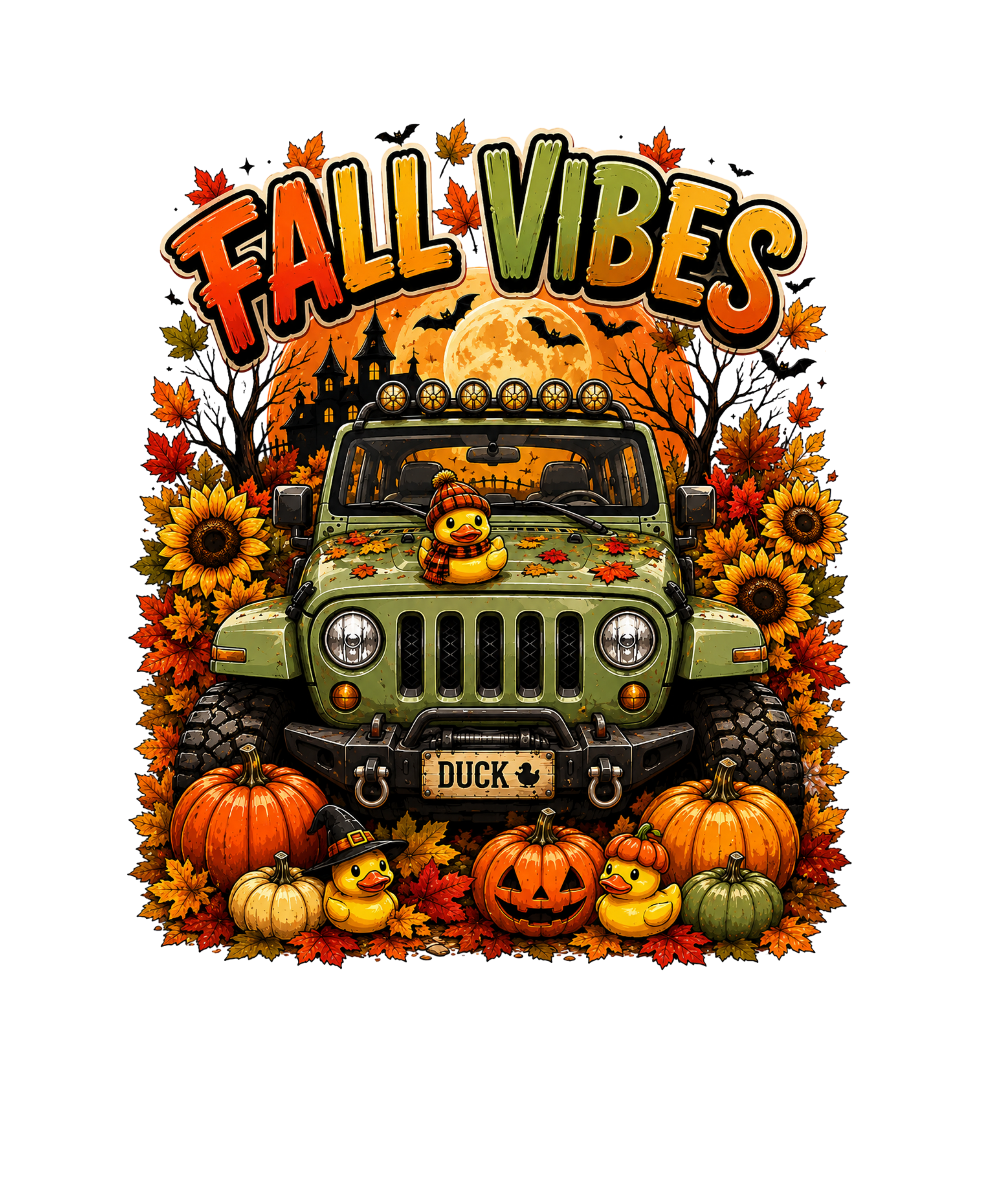 FALL VIBES GREEN   SUV 4X4 OFF ROAD