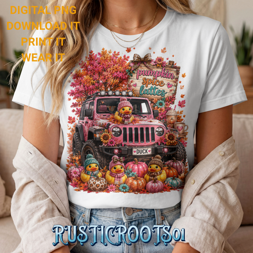 FALL DESIGN PUMPKIN SPICE SUV 4X4 OFF ROAD