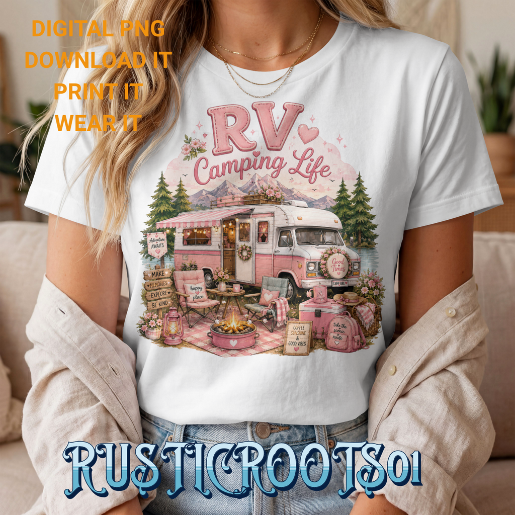 RV LIFE PINK INSTANT DIGITAL DOWNLOAD FILE