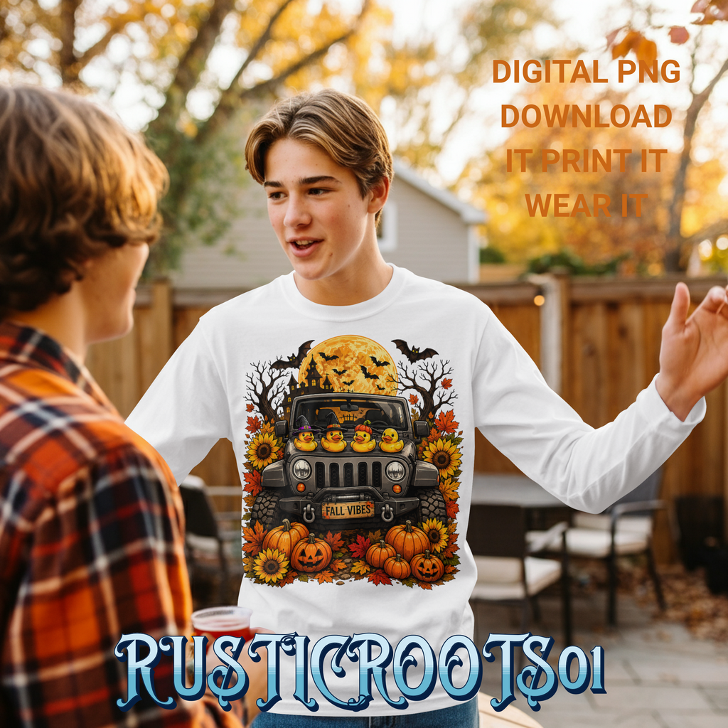 PUMPKIN SUV 4X4 OFFROAD DESIGN DIGITAL PNG INSTANT DOWNLOAD