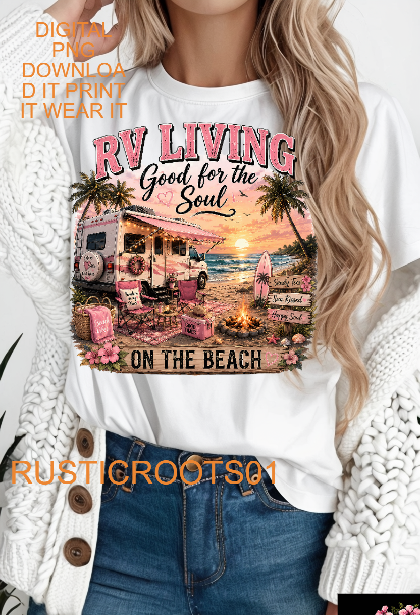 RV LIVING GOOD FOR THE SOUL PNG DIGITAL FILE