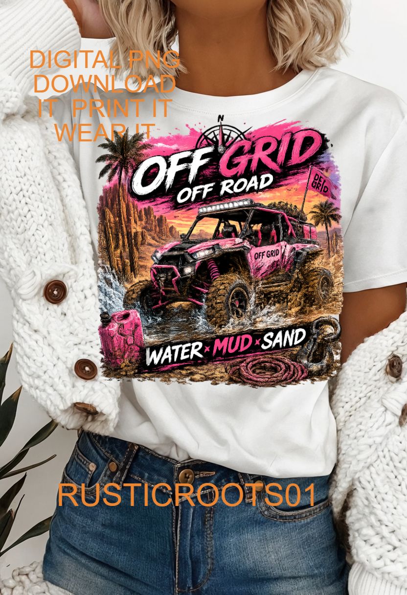 OFF GRID UTV PNG DIGITAL DESIGN