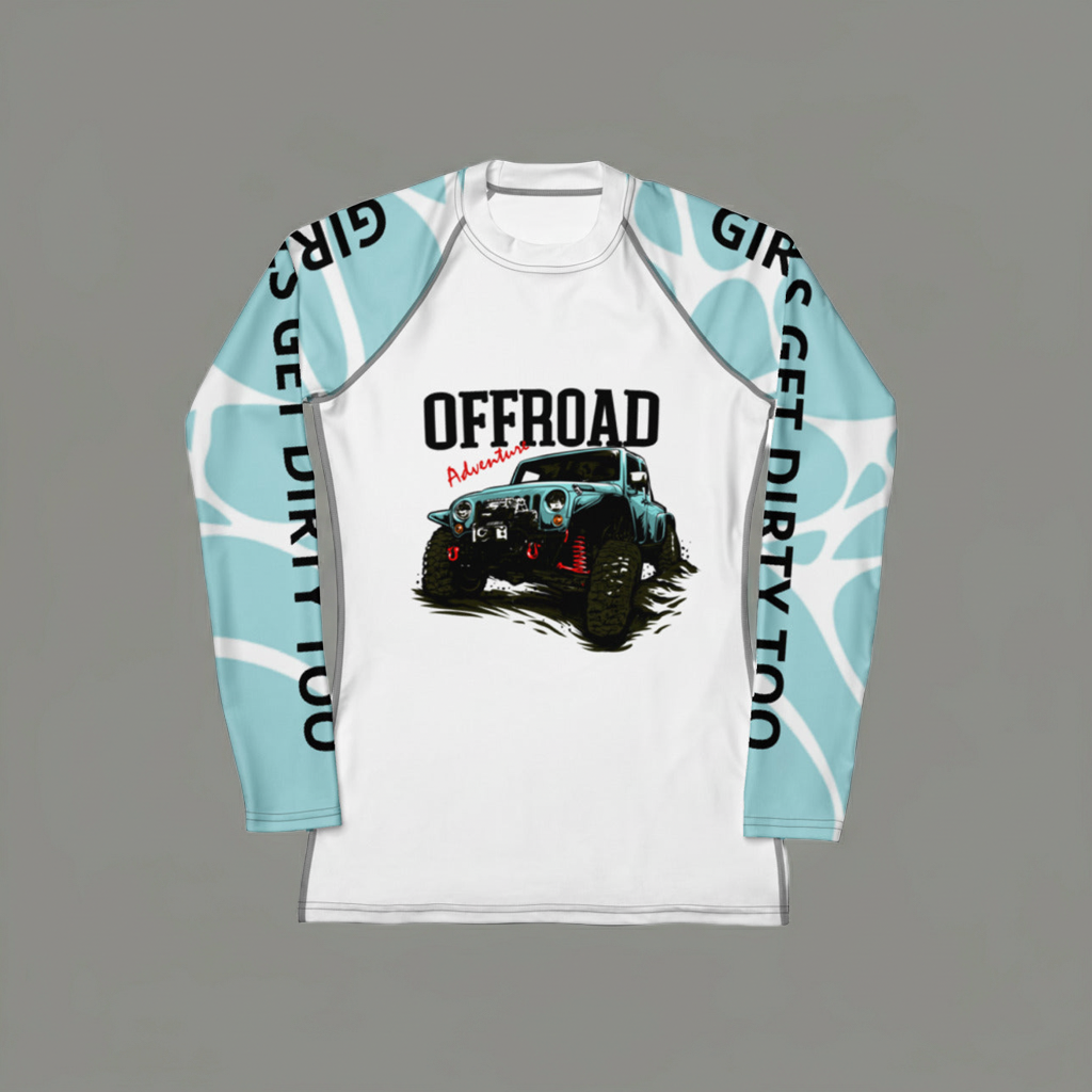GIRLS GET DIRTY TOO Women's Rash Guard