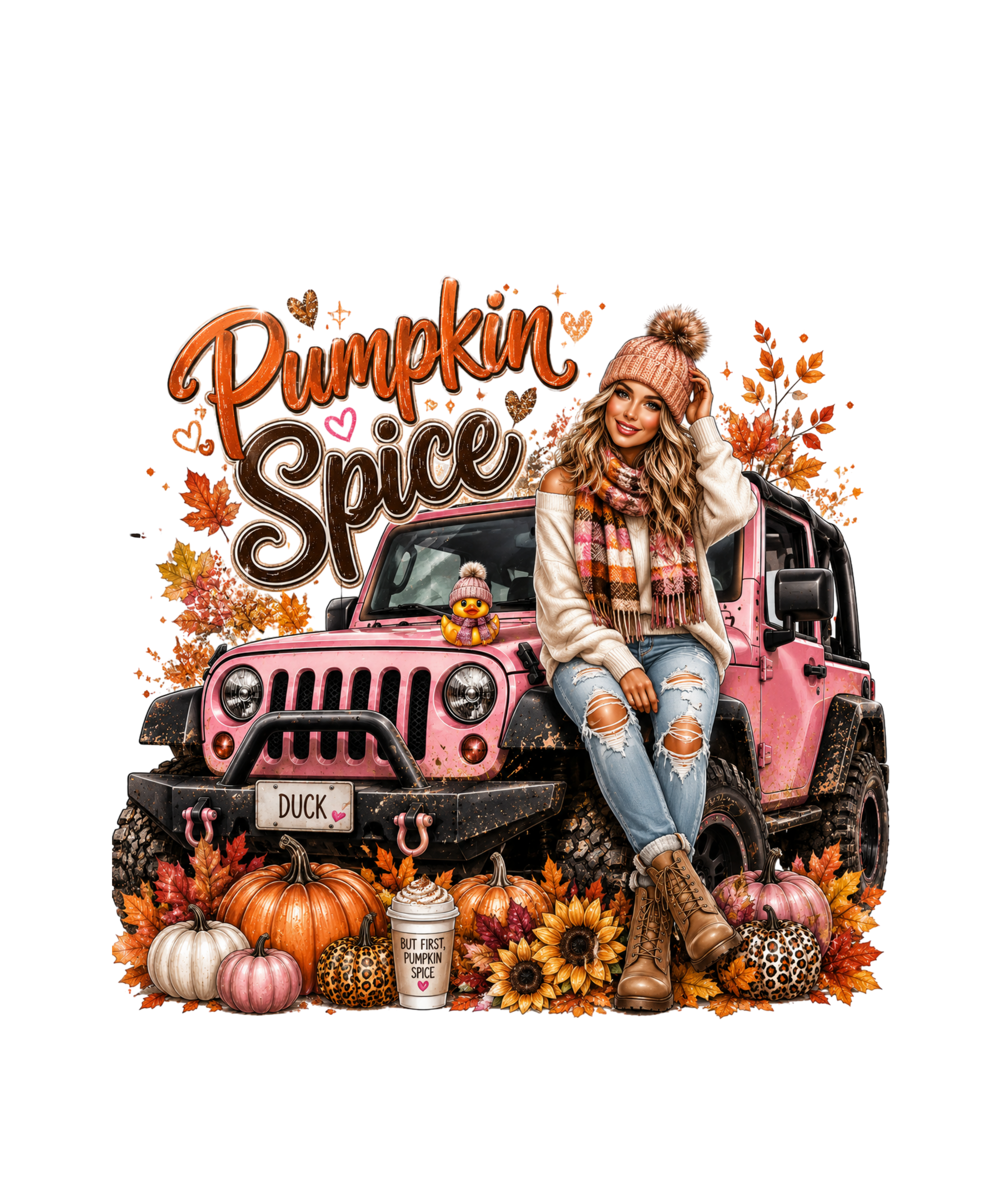 PUMPKIN SPIICE PINK SUV 4X4