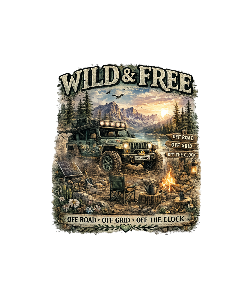 WILD AND FREE SUV   PNG DIGITAL Instant DOWNLOAD FILE