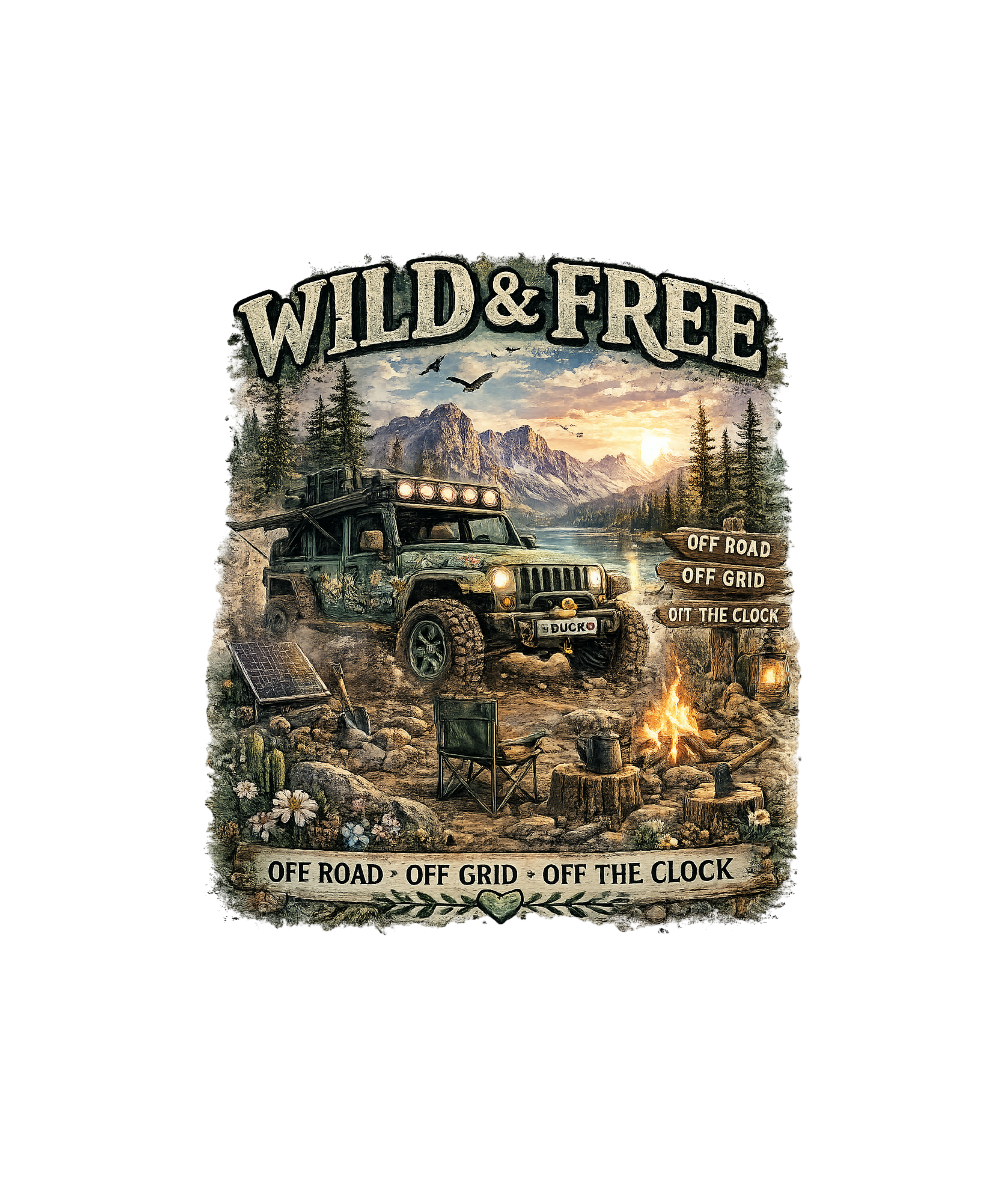 WILD AND FREE SUV   PNG DIGITAL Instant DOWNLOAD FILE
